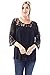 Allora Betsy Red Couture Women's Plus Size Lace Knit Tunic Top