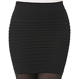 Encounter Stretch Simple Cotton Blend Mini Skirt Minijoup Basic Plain Skirt
