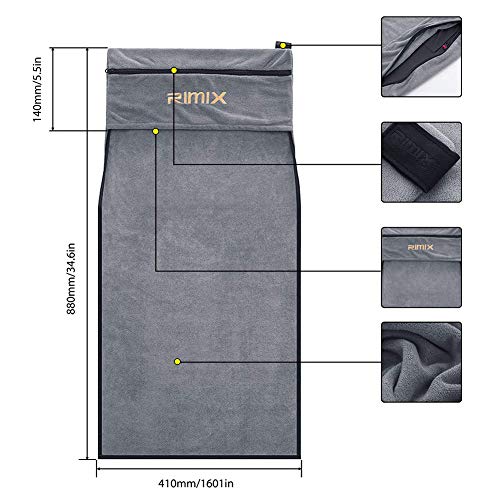 PRETTYLE-Gym-Towel-with-Zip-Pocket-100-Cotton-Fast-Drying-Fitness-Towels-for-Gym-Travel-Pilates-Yoga-Swim-and-Sports