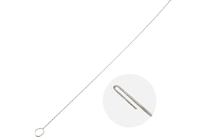The Beadsmith Hook Eye Needle – Basic Elements – 10” Long Extra Fine Bead Stringing Tool, Quickly and Efficiently Load Beads onto Cord