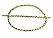 Hugs and Kisses Stainless Steel Stampato Necklace and Bracelet Set Gold Tone