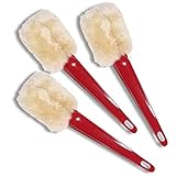 The LITTLE Woolie VALUE 3-Pack - Faux Finish Paint Technique Pad Edger 100% Sheepskin Pad by The Woolie