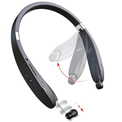 thumbnail image 2 of Bluetooth Neckband Headset – Wireless Earphones With Mic, Noise Cancellation, Sweatproof, For IPhone 16 & Universal 2 of 5