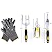 SONGMICS 9 Piece Garden Tool Set Includes Garden Tote and 6 Hand Tools Heavy Duty Cast-aluminum Heads Ergonomic Handles UGGB31L