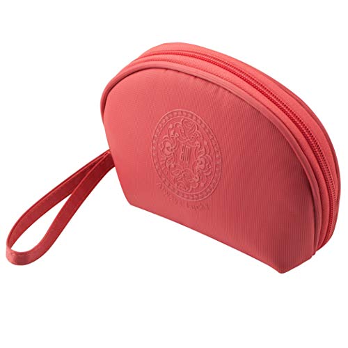 EN'DA Small Makeup Bags for Purse Travel Makeup Pouch Mini Cute Cosmetic Bag for Women Girls (Watermelon red) 5 EN'DA Small Makeup Bags for Purse Travel Makeup Pouch Mini Cute Cosmetic Bag for Women Girls (Watermelon red)