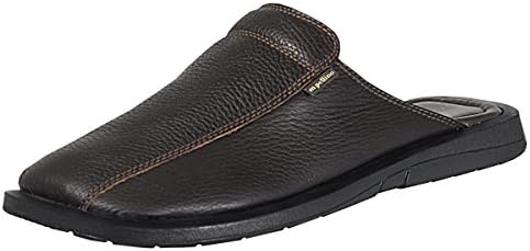 Handmade Genuine Leather Closed Toe Dress Leather Sandals for Men Slip On