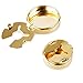BUTTONCUFF Classic Gold Button Covers - Stylish Accessory for Any Shirt, Jacket or Collar (G-0-s, 15mm)