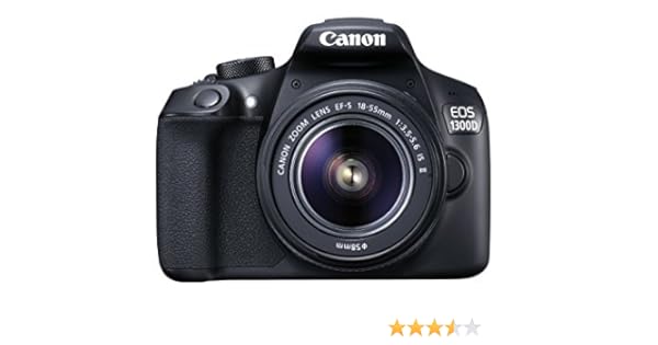 Canon EOS 1300D DSLR Camera with EF-S18-55 IS II F3.5-5.6 Lens ...