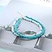 Edary Boho Turquoise Beaded Anklet Bracelet Anklets Foot Jewelry Accessories for Women and Girls(1PC)