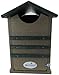 JCs Wildlife Green and Tan Ultimate Poly Screech Owl Nesting Box - Great for Saw-Whet Owls and Kestrels Too - Clean Out Door Makes Cleaning Easy