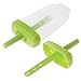 Popsicle Molds Set – 100% BPA Free – Set of 6 Reuseable Ice Pop Makers, Tupperware Quality with Sturdy Base, Popsicle & Ice Cream Recipes E-book Included, Great Gift – By The Kitchen Paradise (Green)