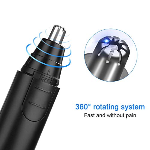 Liberex Nose Hair Trimmer Painless Ear Facial Hair Removal Clipper