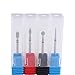 MZCMSL 4pcs Cuticle Clean Drill Bits,3/32 Shank Diamond Nail Bits for Russian Manicure, Cylinder/Flame/Ball/Needle Bit