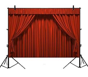 Amazon.com : 7x5ft Stage Red Curtain Theatre Interior