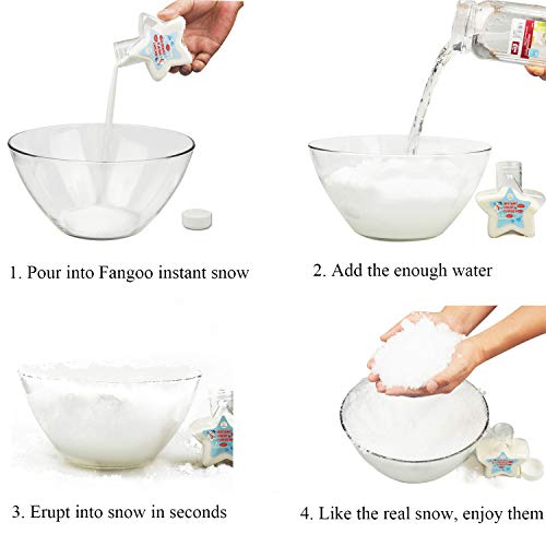 Instant Snow Fake Snow Powder for Slime Makes 5 Gallons Premium Fake