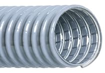 Hi-Tech Duravent Super Vac-U-Flex Series PVC Vacuum Duct Hose, Grey, 1-1/2