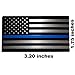 Aluminum Thin Blue Line Decal Blue Lives Matter Sticker Emblem | in Support of Police Officers and Law Enforcement 3.20