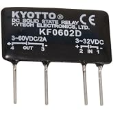 Kyoto Electric KF0602D DC-to-DC Solid State Relay, 32 Volt, DC Input, 2 Amp, 4-Pin, 1.4"L x 0.3"W x 0.9"H