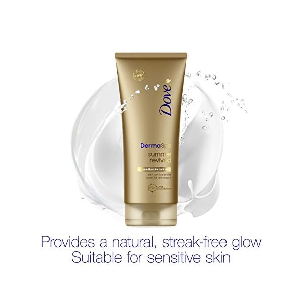 Dove-DermaSpa-Summer-Revived-Medium-to-Dark-Self-Tanning-Body-Lotion-200-ml Dove Summer Revived Medium to Dark Gradual Tanning Lotion For a Sun-Kissed Glow Self Tan Body Lotion Tanning Lotion For…