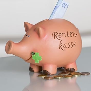 rentenkasse sparschwein ca. 17 cm mit schloß: Amazon.de: Spielzeug