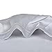 Easilk Silk Sleep Caps For Women Girls, 100% Natural Night Cap Adjustable Bonnet Head Cover For Hair Beauty,Silver Grey,L