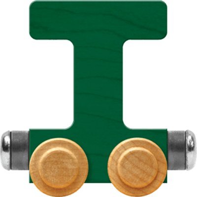 NameTrain Bright Letter Car T - Made in USA (Green)