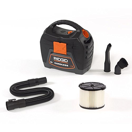 RIDGID 3 gal. 18V Cordless Handheld Wet Dry Vac with 17/8 Extension
