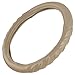 Motor Trend 100% Odorless Car Steering Wheel Cover - Fit for Car SUV Van Truck - Comfort Cushion Grip, Tan Beige, Strandard Size (14.5 to 15.5 inch)