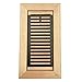 Razo White Oak Wood Flush Mount Floor Register Vent Cover, 4x10 Inch (Duct Opening), 3/4 Inch Thickness, with Damper, Unfinished