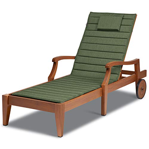 CLASSIC ACCESSORIES Storigami Wasserabweisendes Chaiselongue-Kissen, 183,9 x 53,3 cm, Farnmeliert, Terrassenkissen