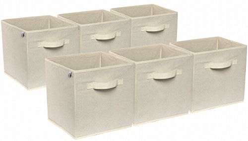 Foldable Cloth Storage Bins 6-Pack By Deneve - Best Fabric ...