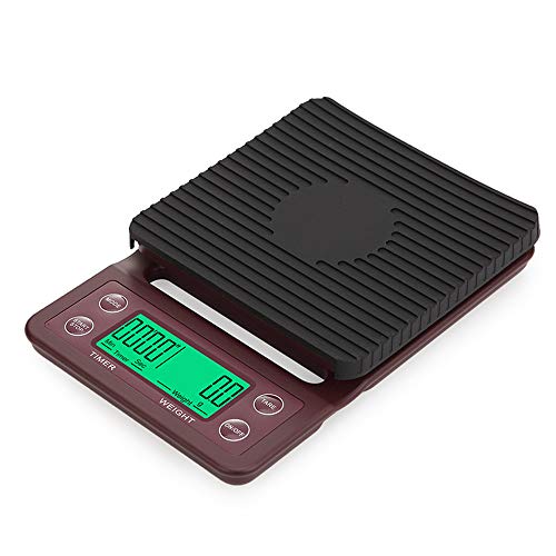 FuriGer Digital Jewelry Scales, Precision Multifunction Scales,Coffee Scales with Back-lit LCD Display Balance Scales Weighing Tool Electronic Stainless Steel Measure Scales,5kg/0.1