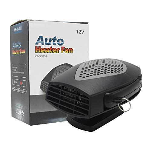 Windshield Car Heater - Portable Car Defroster Defogger 12V Small Vehicle Heat Cooling Fan 150W 3-Outlet Plug In Cigarette Lighter