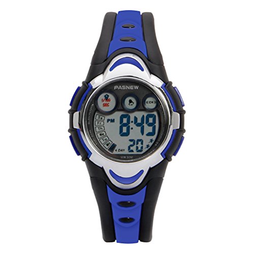 Hiwatch Youth Waterproof Watch Digital Sports Watch with Alarm Stopwatch for Kids Girls Boys Dark Blue
