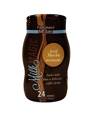Milk Magic Caffeniated Infusions Coffee Flavored Liquid Milk Infusions 48 Servings Assorted Flavors (Mocha, 2 Pack)