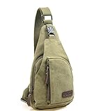 MissFox Canvas Messenger Sling Body Bag Backpack Sport Hiking Bag
