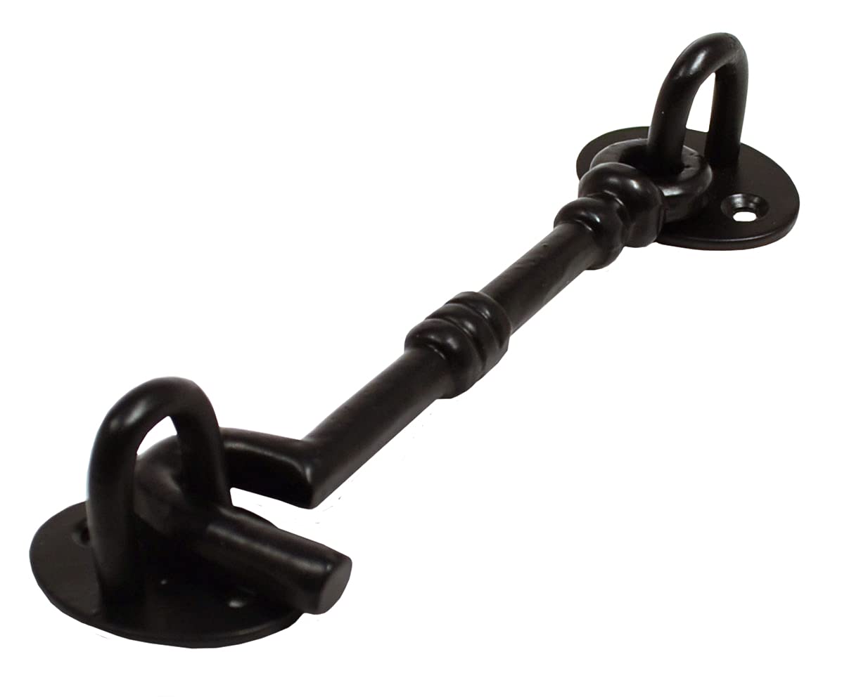 Able & Handy HE160P Cast Cabin Hook, Black, 150mm, Various