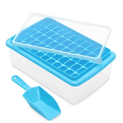 Ice Cube Tray with Lid and Bin 55 - Ice Cube Molds
