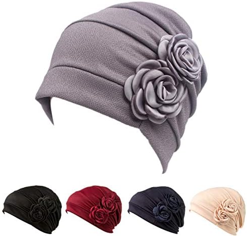 Chemo Turban Cancer Ruffle Headband Beanie Cap Muslim Scarf Ethnic Cloth