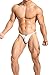Ouber Men's Gym Bodybuiding Sports Low Rise Briefs Pouch Thong Underwear (White,XL)