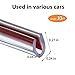 2 Packs Car Door Edge Guards U Shape Universal 33 Feet Car Door Bumper Edge Guard Strip Protection Trim Anti-Collision PVC Clips Seal Protector for Most Car