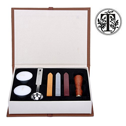 Stamp seal sealing wax classic wooden letter t alphabet…