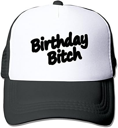 ELIUMS Birthday Bitch Mesh Trucker Baseball Cap Hat Black Apparel