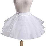 Bridal Casual Cos Lolita Hoopless Short Crinoline Petticoats Slips Underskirt