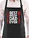 Tstars Dad Apron Daddy Gifts from Daughter Son BBQ Grilling Cooking Aprons for Men One Size Black