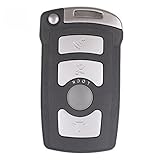Keyecu Replacement Shell Smart Remote Key Keyless Entry Case Fob 4 Button For BMW 7 Series 745 750 i Li With Insert Blade