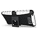 MAXX Case, iThrough Stand Function Dual-layer TPU & Plastic Protection Cover Carrying Case for Motorola Droid MAXX XT1080M (White-)