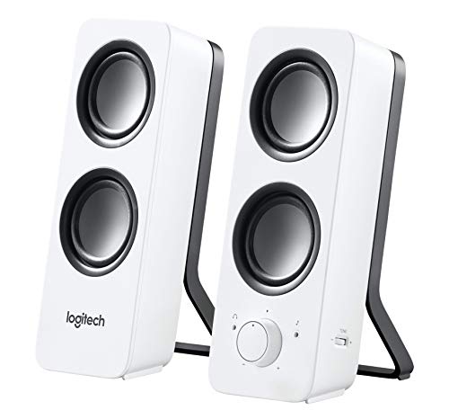 Logitech Multimedia Speakers Z200 with Stereo Sound for Multiple Devices, White