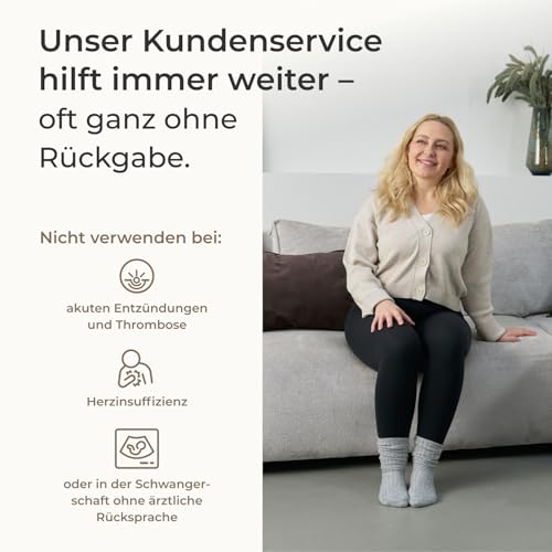 Venen Engel® 8 Premium Massage Device with Leg Cuffs, 8 Deactivate Air Chambers, Pressure and Time Easily Adjustable, 6 Massage Programmes
