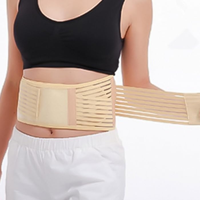 purplebubble Premium Adjustable Support Belt - Comfortable and Adjustable Brace for Men and Women (Large).
